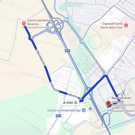 Apartment Civico 44 - Vicino A Mirabilandia, Ospedale E Centro Iperbarico Ravenna